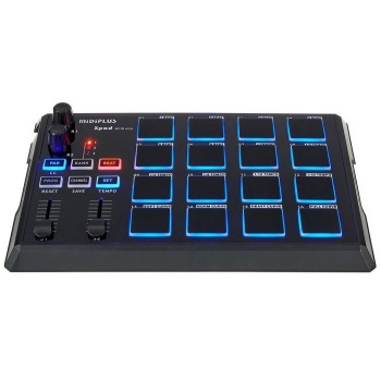 Midiplus 10 0014 XPAD MIDI Pad Kontrolcü | 16 Işıklı Pad Atanabilir Fader ve Düğmeler